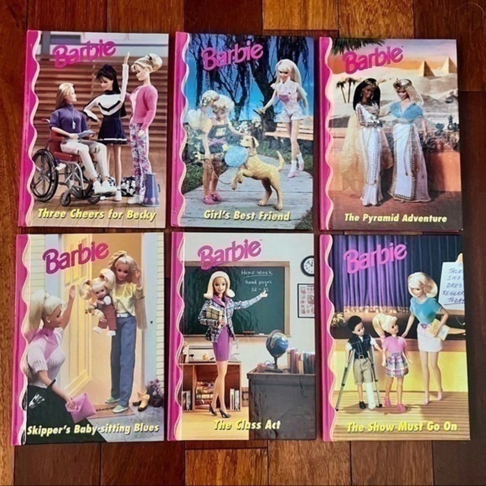 Vintage Barbie set of 6 hardback books